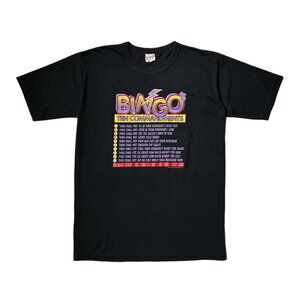 90s Vintage Bingo Ten Commandments T-shirt Joke Funny 1994 Starline Pacific.